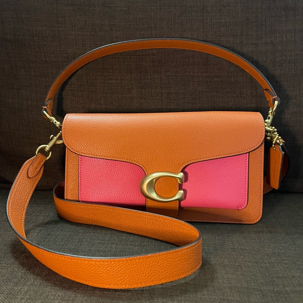 COACH -Tabby Colorblock Mixed Leather Shoulder Bag/handbag/clutch - NWOT
